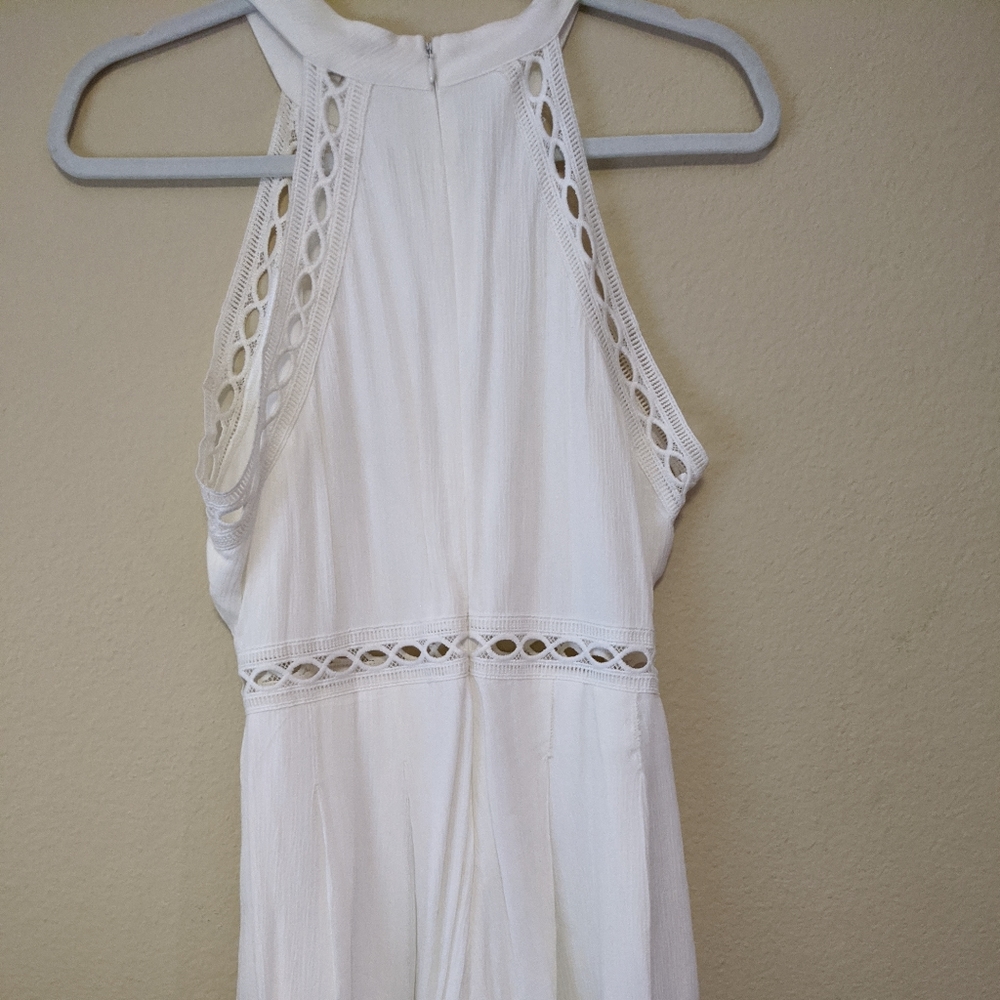 π€ANGL Greek Goddess Romper Halter in White NWOT - Picture 2 of 8